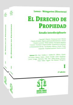 El derecho de propiedad - Lovece/Weingarten - Editorial Nova Tesis