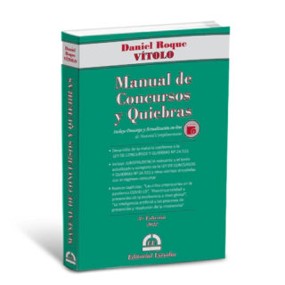Manual de Concursos y Quiebras 2022 - Roque Vitolo - Editorial Estudio