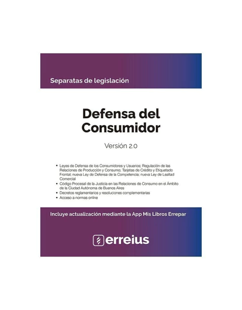 Separatas Defensa del Consumidor Versión 2.0 - Errepar