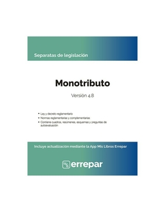 Monotributo 4.8 - Separatas de legislación - Editorial Errepar