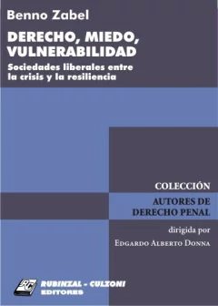 Derecho, miedo, vulnerabilidad - Zabel Benno - Editorial Rubinzal Culzoni