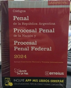 Codigo Penal/Procesal Penal/Procesal Penal Federal 2024 Universitario - Ediciones de la Paz