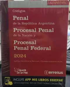Codigo Penal/Procesal Penal/Procesal Penal Federal 2024 Universitario - Ediciones de la Paz