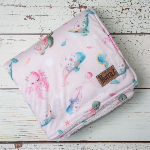 Manta Corderito Spring Ocean - comprar online