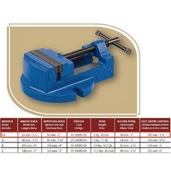 Morsa Plana Barbero A Fija Mod. AA 50 Mm 01-00093-00