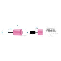 Punta Montada Fresa Tyrolit Modelo B-92 - comprar online