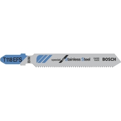 Hoja Sierra Caladora Bosch Para Acero Inoxidable 2608636499 - T118Efs (Venta Por Unidad)
