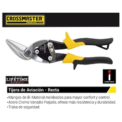 Tijera De Aviacion Crossmaster Recta 254 Mm 9937824 - 10" - comprar online