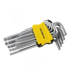 Jgo Llaves Allen Crossmaster Largas En Pulgadas Esferica 9942999.1 - 0.05" A 3/8" - 13 Pzs.