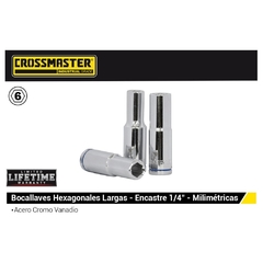 Bocallave Crossmaster Hexagonal Largas Enc. 1/4 9944444 - 4 Mm - comprar online