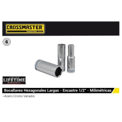 Bocallave Crossmaster Hexagonal Largas Enc. 1/2 9946364 - 10 Mm - comprar online