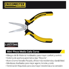 Pinza Crossmaster Punta Curva Profesional L= 127 Mm 9970284 - 5" - comprar online