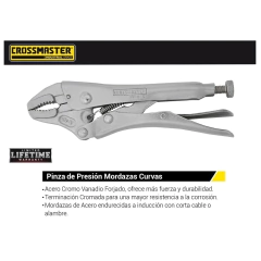 Pinza De Presion Crossmaster T/Perro Mord/Curva 9970502 - 127 Mm - 5" - comprar online