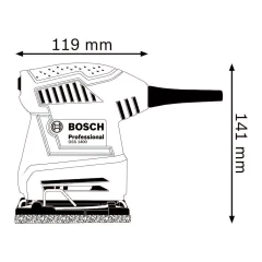 Lijadora Orbital Bosch C/Colector Plastico GSS.140.1 - 115 X 107 Mm - 180 Watts en internet