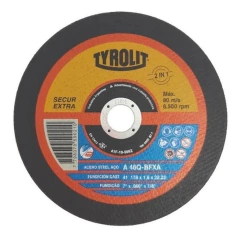 Disco De Corte 7 Pulgadas 178x1,6 Tyrolit Secur Caja X 25 Un