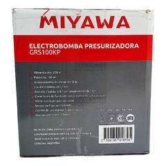 Bomba Presurizadora MIYAWA GRS100KP - 100 Watts - FERRENET - Ferreterias Industriales