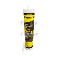 Silicona CROSSMASTER Multiuso Cura Acetica 280 ml. - TRANSPARENTE - FERRENET - Ferreterias Industriales