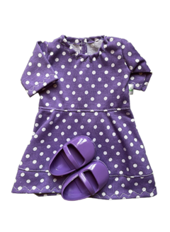 pack vestido lunares lila