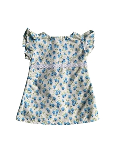 Vestido liberty celeste