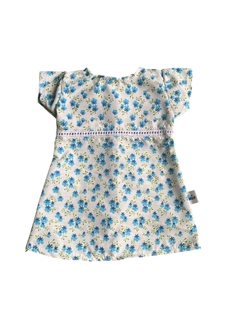 Vestido liberty celeste - comprar online