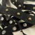 CINTA HILERA NEGRA CON TACHAS 25mm x Metro - comprar online