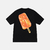 Remera Stussy Popcycle Negro y Naranja