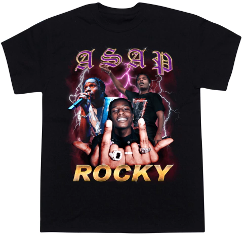 Remera Asap Rocky Negra