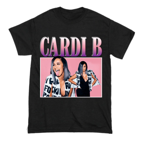 Remera Cardi B Negra