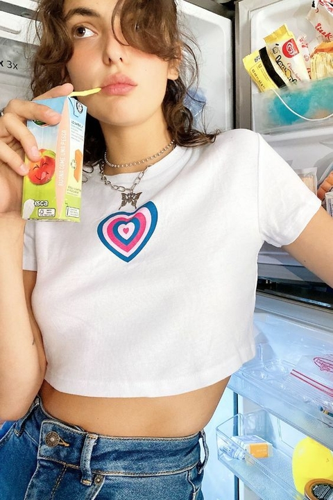 Baby Tee Color Heart