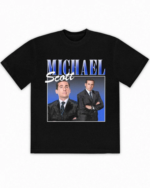 Remera Michael Scott 90s Negra - comprar online