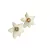 Brinco Esmalte Flor-banhado a ouro amarelo - Le Rouge Joias