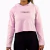Cropped Moletinho Essentials Rosa Claro