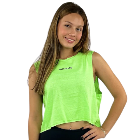 Regata Cropped Verde Neon
