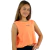 Regata Cropped Laranja Neon - comprar online