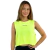 Regata Cropped Amarelo Neon