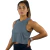 Regata Cropped Run Cinza - comprar online
