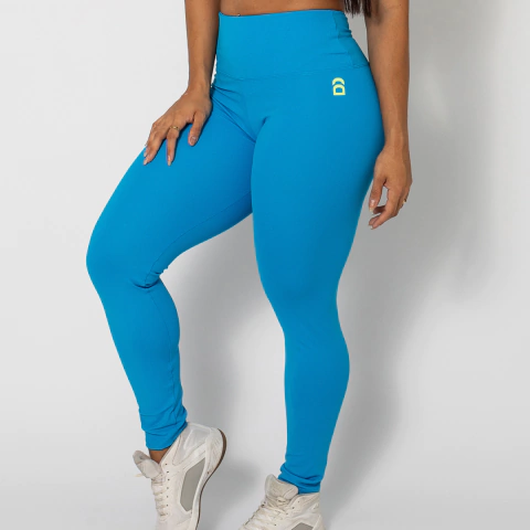 Calça Legging Azul Turquesa
