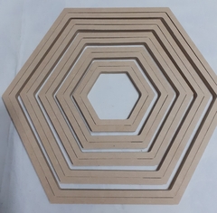 BASTIDOR HEXAGONAL x5