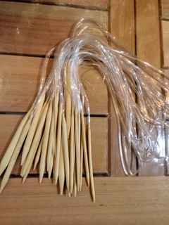 AGUJAS CIRCULARES BAMBU 1mt c/u - comprar online