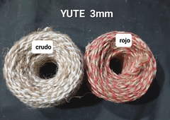 YUTE c/Algodón 3mm Ovillo x 50g c/u