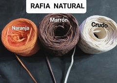 RAFIA NATURAL x Ovillo de 50g c/u