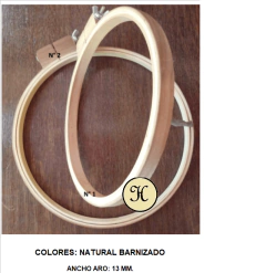 Bastidor madera chino bajo 20cm de diametro