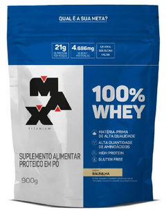 100% Whey Refil 900G - Max Titanium