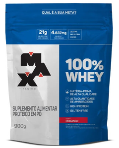 100% Whey Refil 900G - Max Titanium - comprar online