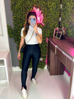 CALÇA TRATORADA reta PR4DA tecido ORIGINAL (preta)