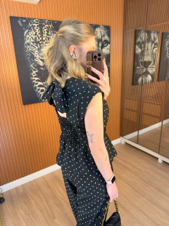 CONJUNTO malu crepe alfaiataria poa (preto) na internet