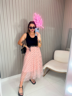 SAIA Charlotte tule poá (rosa)