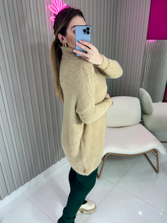 BLUSA/PONCHO Mylena TRICOT angorá (nude) - Jordanna Galia Store
