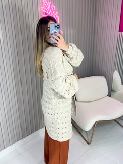Cardigan Melissa tricot mousse (off mescla) - comprar online