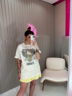 T shirt aguia forever oversize (off white) - comprar online